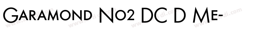 Garamond No2 DC D Me字体转换
